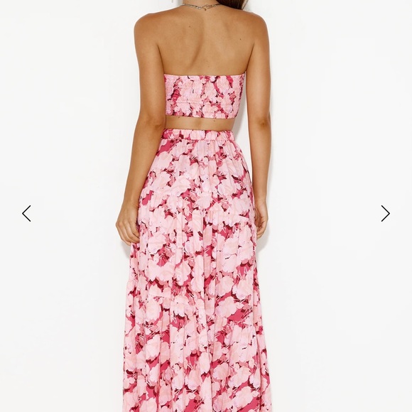 HELLO MOLLY ESCAPING REALITY MAXI SKIRT PINK - Picture 3 of 4